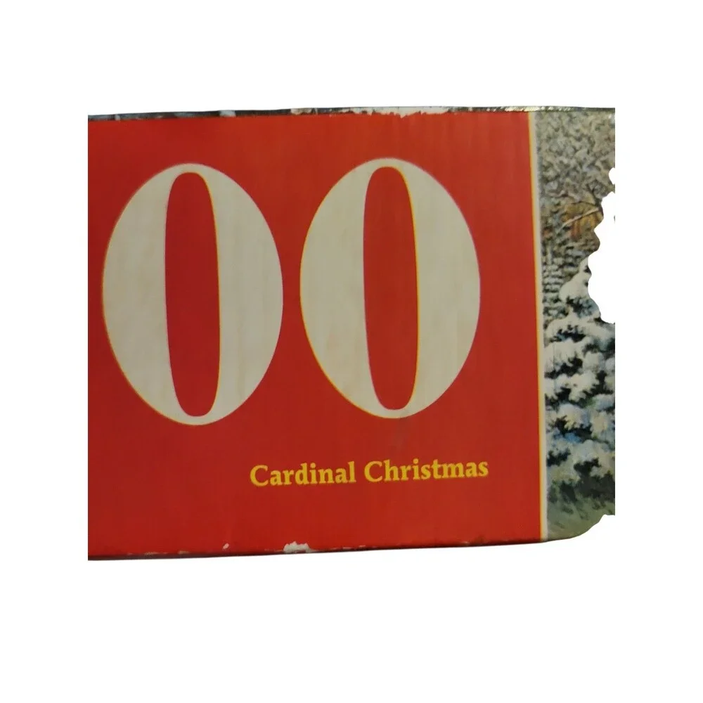 New 1992 Milton Bradley Charles Wysockis 1000 Piece Puzzle Cardinal Christmas